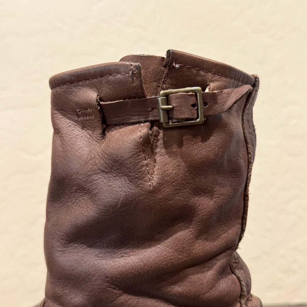 Vintage Foundry Co. Leather Engineer Moto Boots - Picture 3 of 11
